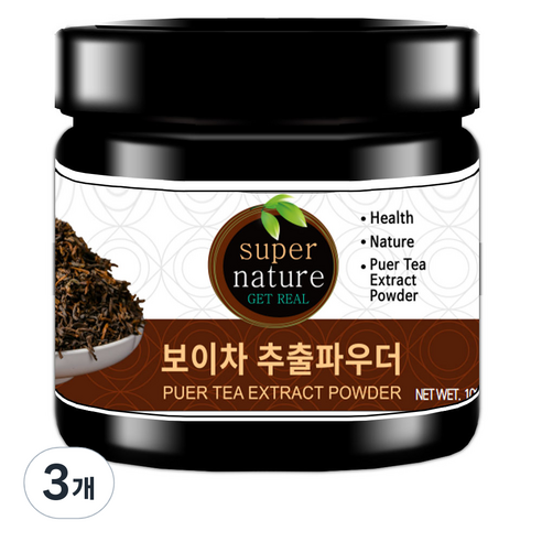 스타일쿡 보이차 추출파우더, 3개, 100g