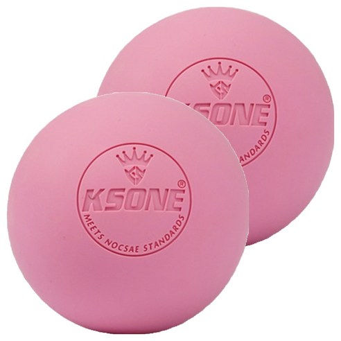 KSONE 스카위즈 근육 이완 마사지 볼, 2개, 핑크