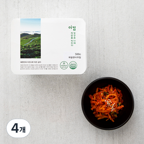 이킴 무말랭이무침, 500g, 4개
