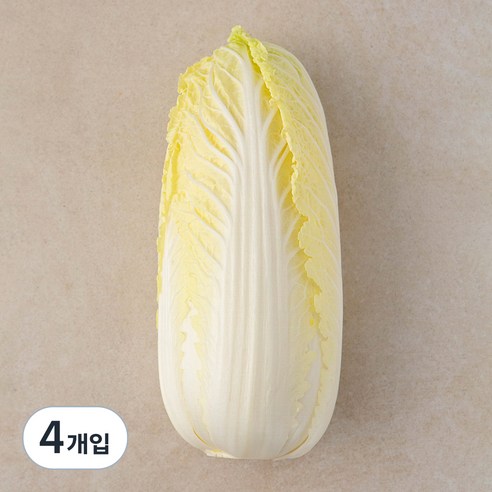 국내산 친환경 알배기배추, 1개입, 4개