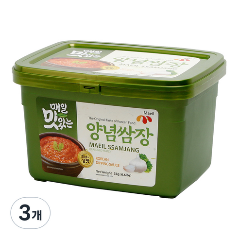 매일식품 매일 맛있는 양념 쌈장, 3kg, 3개