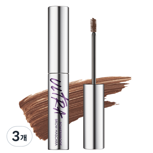 미샤 울트라 파워프루프 브로우 카라 4g, 레드 브라운, 3개