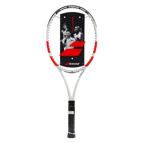 바볼랏 2024 퓨어스트라이크 98 라켓 16 x 19 305g, 화이트 + 레드, 1개