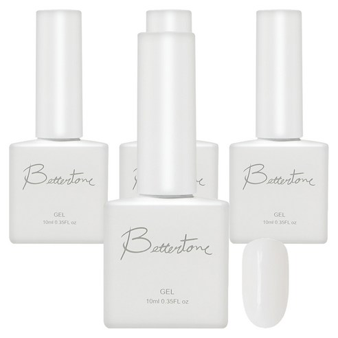 아이빛 베러톤 누드스킨 시럽 컬러 젤네일, BT-100 누드화이트, 10ml, 4개