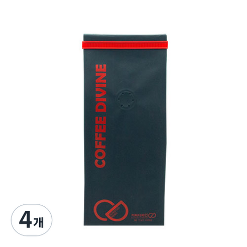 커피디바인 자메이카 블루마운틴 블렌드 원두커피, 200g, 4개, 에스프레소