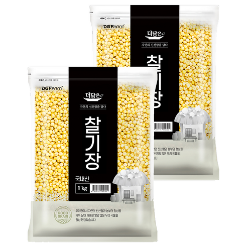 더담은 국산 찰기장, 1kg, 2개