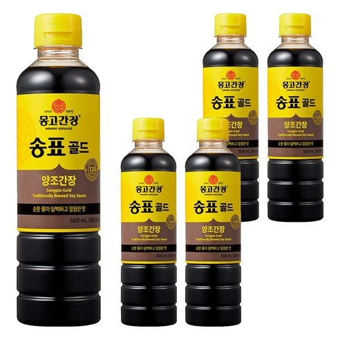 몽고간장 송표골드, 500ml, 5개