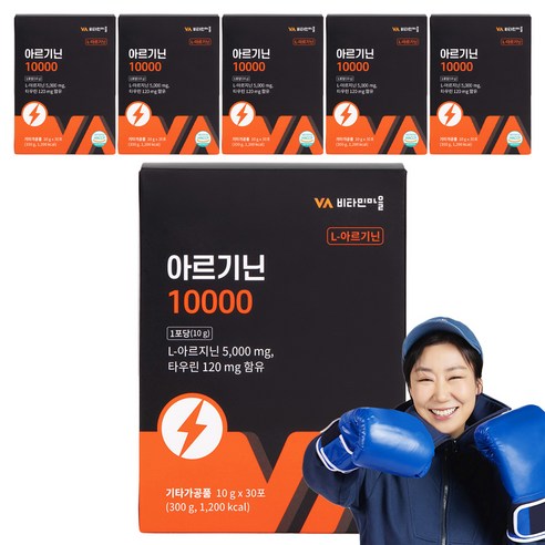 비타민마을 아르기닌 10000 30p, 300g, 6개