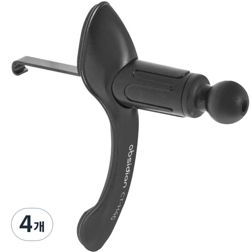 옵시디언 차량용 만능 송풍구 핸드폰 거치대 탄성마운트, 4개