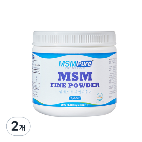 MSMPURE 파인파우더, 2개, 250g