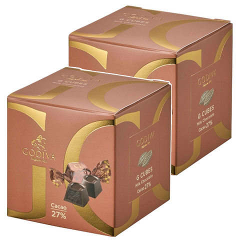 고디바 지큐브 밀크 초콜릿 7p, 56g, 2개