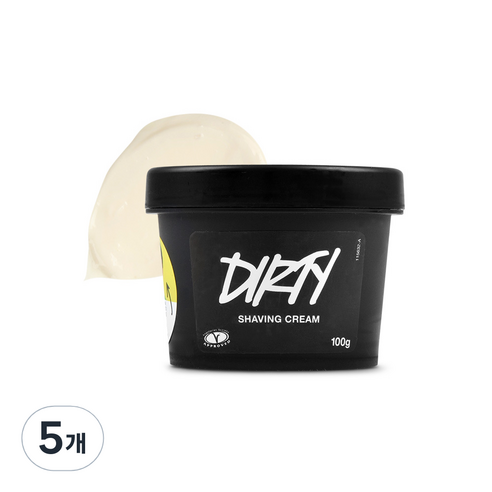 러쉬 더티 쉐이빙 크림, 100g, 5개