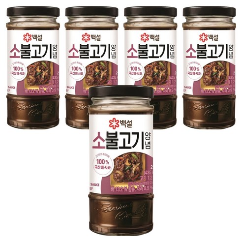 백설 소불고기 양념, 290g, 5개