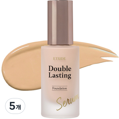 에뛰드 더블래스팅 세럼 스킨 파운데이션 30g, 탠 25N1, 5개