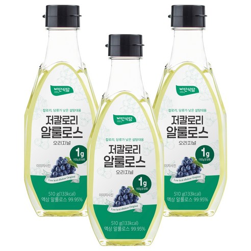 비단식당 저칼로리 알룰로스, 510g, 3개