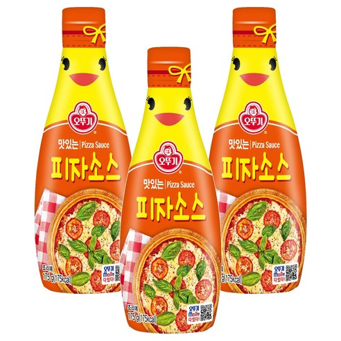 오뚜기 맛있는 피자소스, 175g, 3개