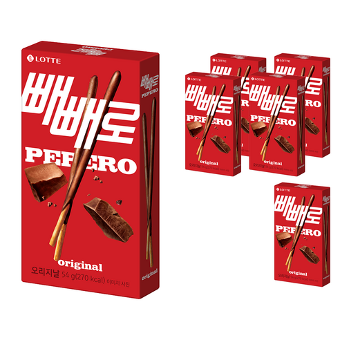 롯데제과 빼빼로 초코, 54g, 6개