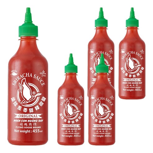 플라잉구스 스리라차 핫칠리 소스, 455ml, 5개