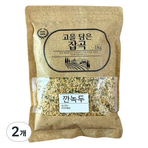 고을담은 국산 깐녹두, 1kg, 2개