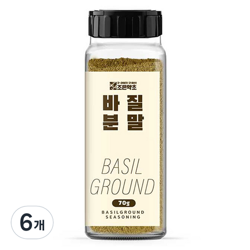 조은약초 바질 분말, 70g, 6개