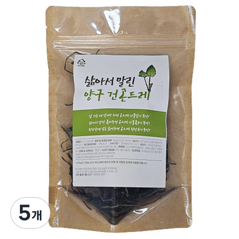 도담들 삶아서 말린 양구 건곤드레, 30g, 5개