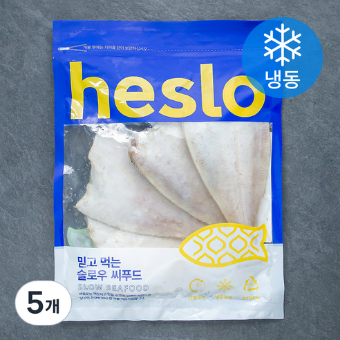 해슬로 손질가자미 (냉동), 500g, 5개