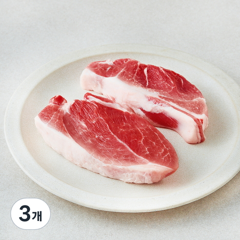 곰곰 무항생제 앞다리살 수육용 (냉장), 3개, 500g
