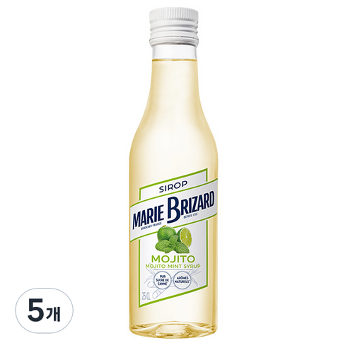 마리브리자드 모히또민트 시럽, 250ml, 5개