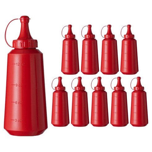 일상속반짝 빨간 끈캡 케찹 초장통, 10개, 360ml