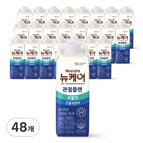 뉴케어 대상웰라이프 관절플랜 곡물맛, 200ml, 48개