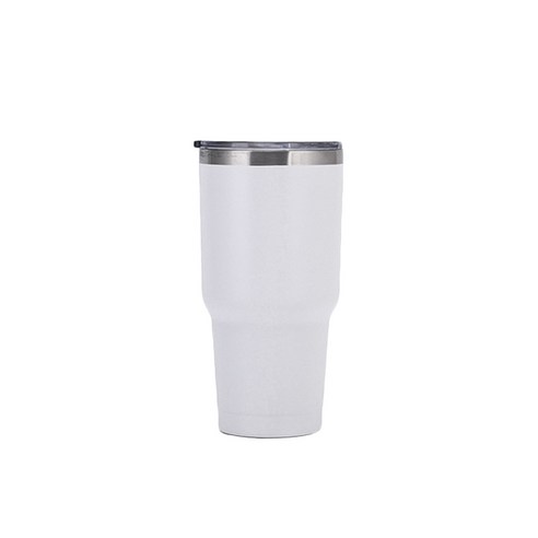 차이나다 단색 자동차 텀블러, 화이트, 900ml
