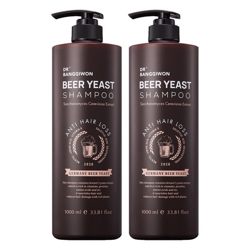 닥터방기원 맥주효모 샴푸, 1000ml, 2개