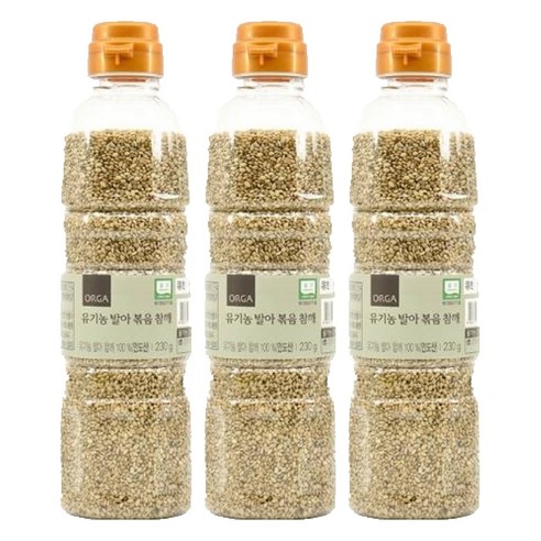 올가홀푸드 발아 볶음 참깨, 230g, 3개