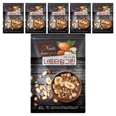 너트타임 그린 리필, 1kg, 6개