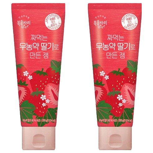 복음자리 짜먹는 딸기잼, 200g, 2개