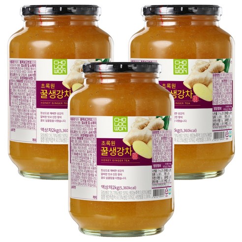 초록원 꿀생강차, 2kg, 1개입, 3개