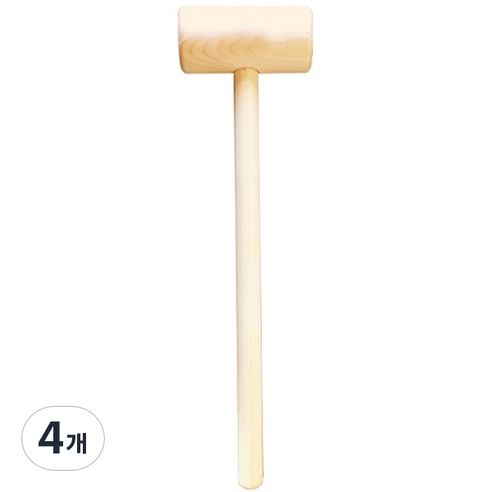 러비쉬 토닥토닥 원목 마사지 망치, 4개