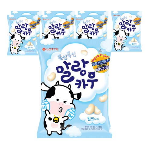 롯데웰푸드 폭신폭신 말랑카우 밀크캔디
