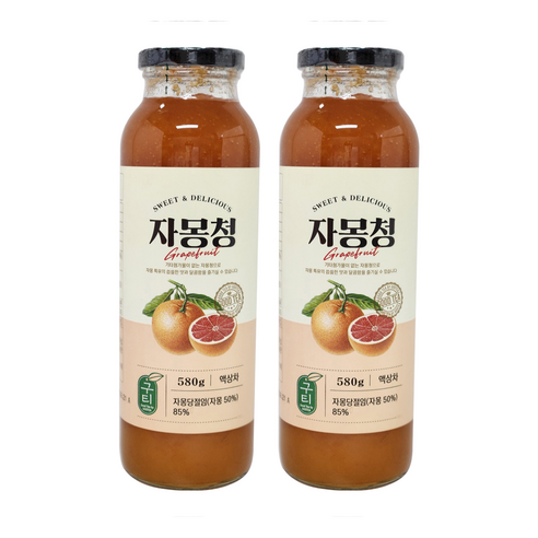 구티 자몽청, 580g, 1개입, 2개