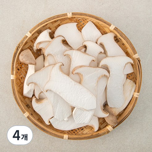 구이용 새송이 버섯 슬라이스, 500g, 4개
