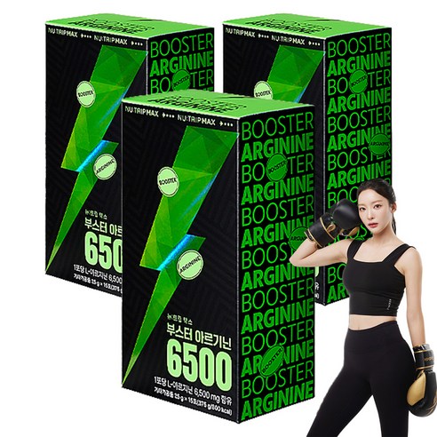 뉴트립 부스터 아르기닌 6500 25 g*15포, 3개, 375g