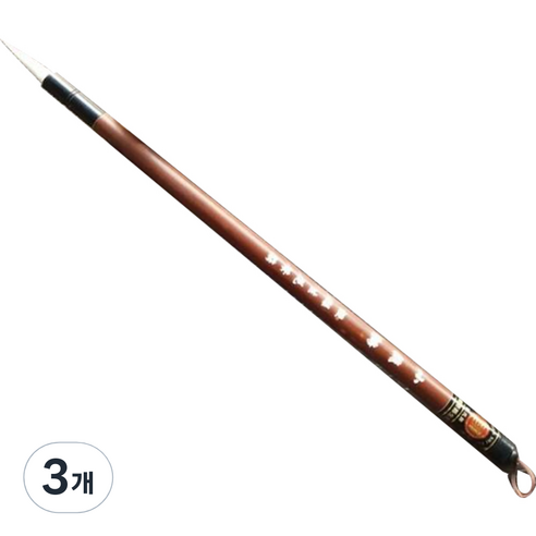 JNJ 대나무 동양화 수묵화 서예붓 브라운, 3개, 소