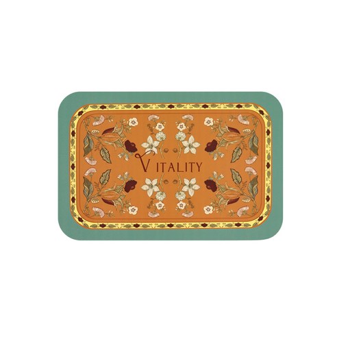 로맨틱 지중해풍 플레이트 매트, vitality, L(45 x 30 cm)
