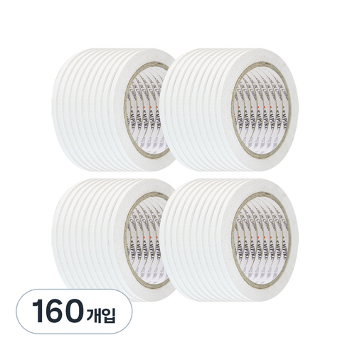 엠파이어 산업용 양면테이프 5mm x 20m, 화이트 반투명, 160개입