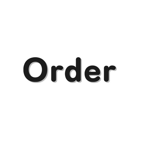 스튜디오투명 오더 주문하는 곳 표지판 검정색, Order, 1개