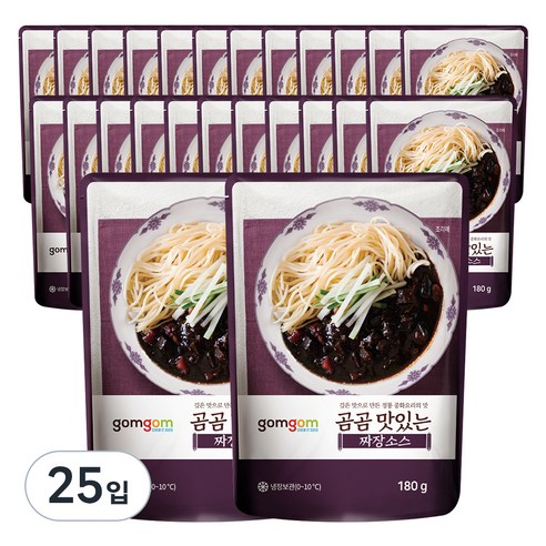 곰곰 맛있는 짜장소스, 180g, 25입