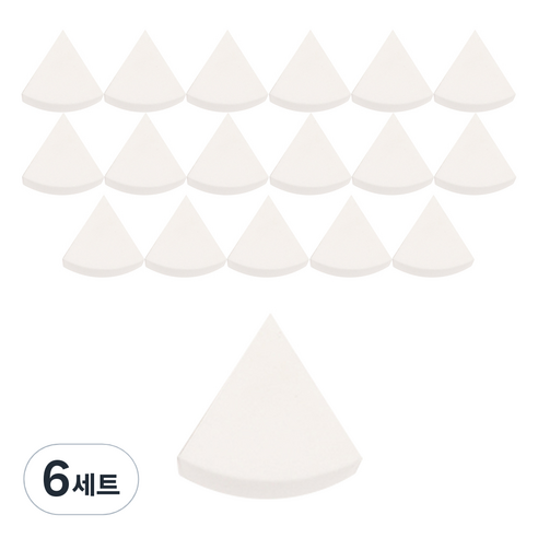 더분 하이드로 스펀지 6p, 흰색, 6세트