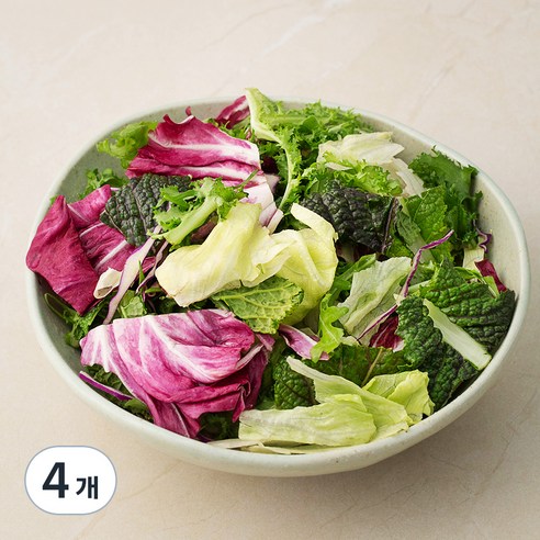 신선한 가든 채소 믹스, 300g, 4개