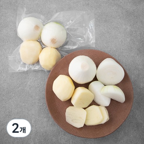 깐감자 + 깐양파, 500g, 2개