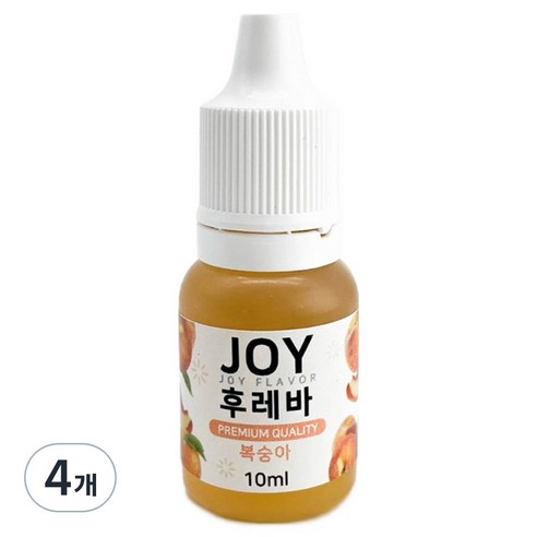 아로마조이 조이후레바 슬라임재료, 4개, 복숭아